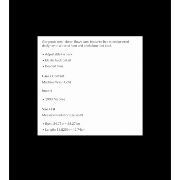 Free People Cami in Wave Combo. - Picture 8 of 8